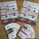 Train timetable posters and leaflets