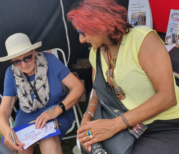 Sandy Norman documenting Dee Youngs' Tale