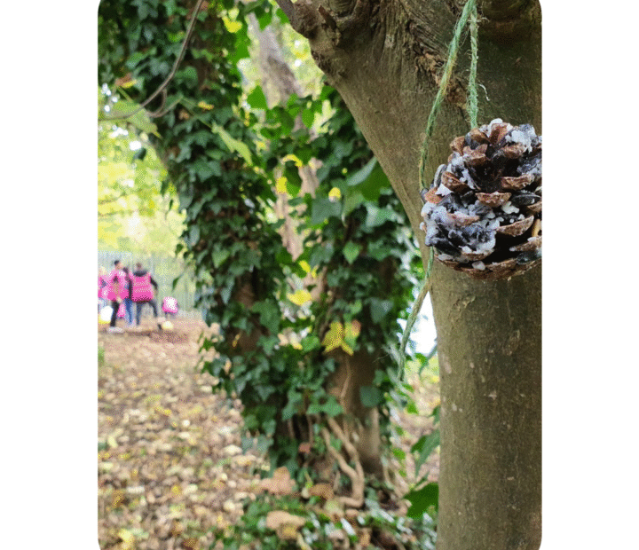 Volunteers at a community garden