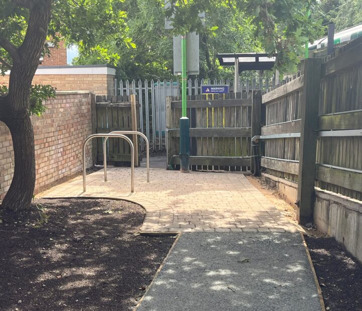 New paths in a community garden