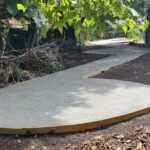 Accessible pathway in a community garden