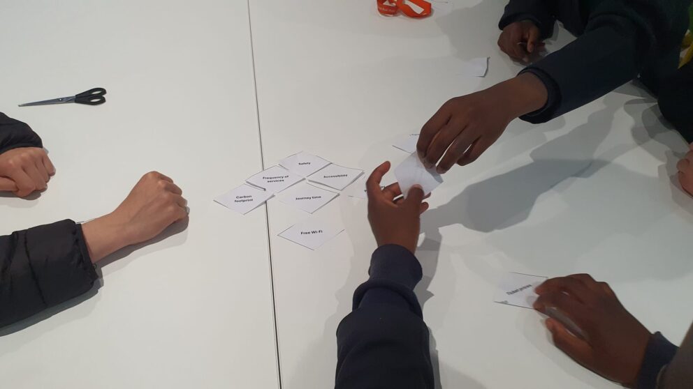 Students at a Science, Technology, Engineering and Mathematics workshop