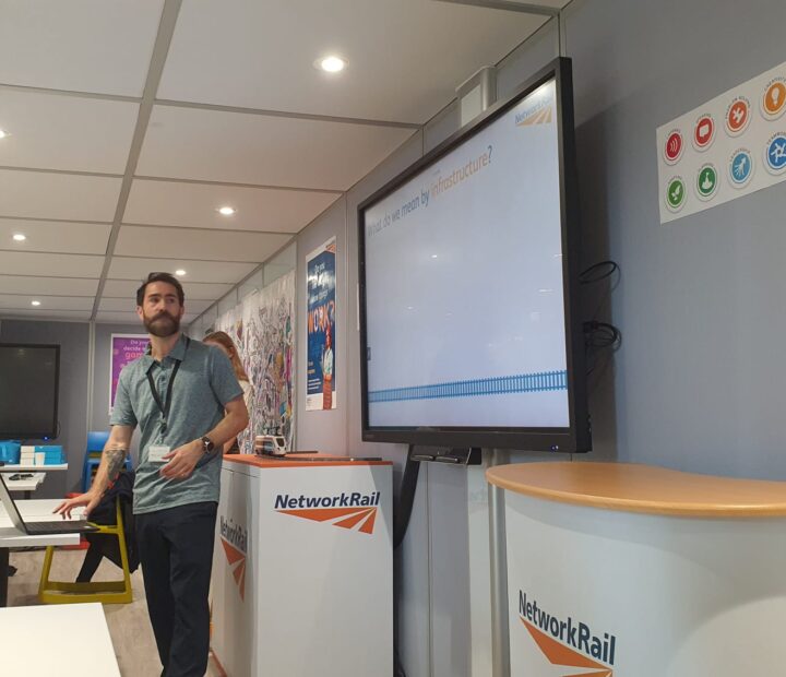 A teacher in a Science, Technology, Engineering and Mathematics workshop